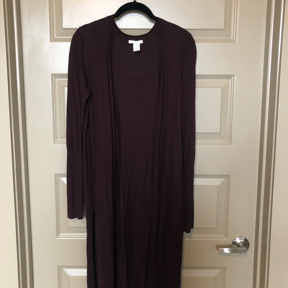 Maroon cardigan